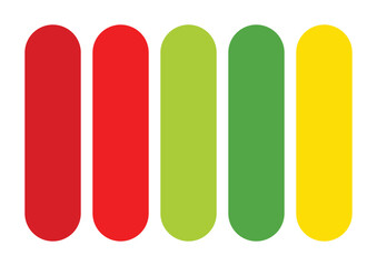 Vibrant Trio: Red, Green, and Yellow Color Palette