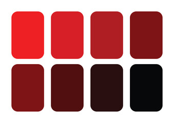 Abstract red color shades palette