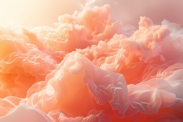 Abstract pink sky with cloud and sunlight ,sweet background and wallpaper  - Powered by Adobe