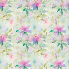 Fototapeta premium seamless floral background