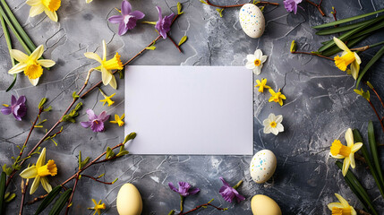 Easter greeting card background