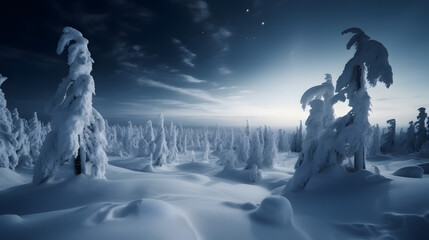 winter space of snow