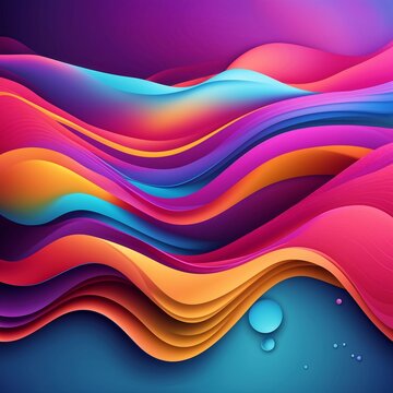 3d modern wave curve abstract background luxury paper cut. Perfect for design template. Generative AI. V56
