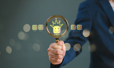 Human resources management, Hr concept. Businessman or HR search select man icon group, business...