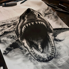 Artwork of a Shark Generative AI
