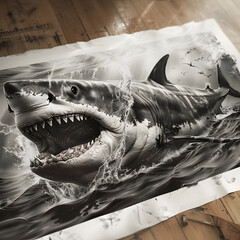 Artwork of a Shark Generative AI
