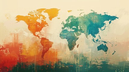 A panoramic view of a borderless world highlighting Free Trade Agreements