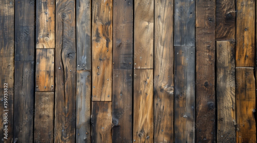 Canvas Prints High-resolution image of brown wooden planks, capturing the natural beauty and detail of wood