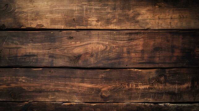 A close-up image featuring the detailed texture of dark wooden planks with natural patterns, suitable for background or design elements
