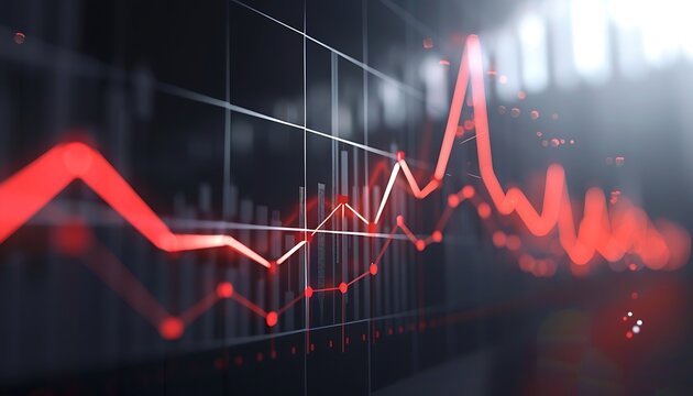 Visualizing Sector-Specific Economic Growth, Graphs Illustrating Upward Trends and Positive Market Momentum