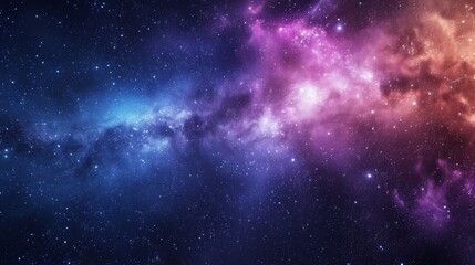 An artistic rendering of a galaxy with blue and purple hues, capturing the dynamics and beauty of the cosmos - obrazy, fototapety, plakaty