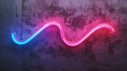 A captivating image of a neon pink and blue light wave seamlessly blending with the texture of a...