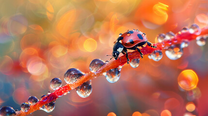 Macro Magic: Insects in their Habitat, Insect Portraits: Vivid Details and Bokeh - Powered by Adobe