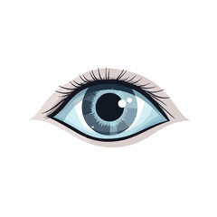 Eye icon - vector flat vector illustration isloated
