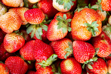 Fresh Strawberry In Market