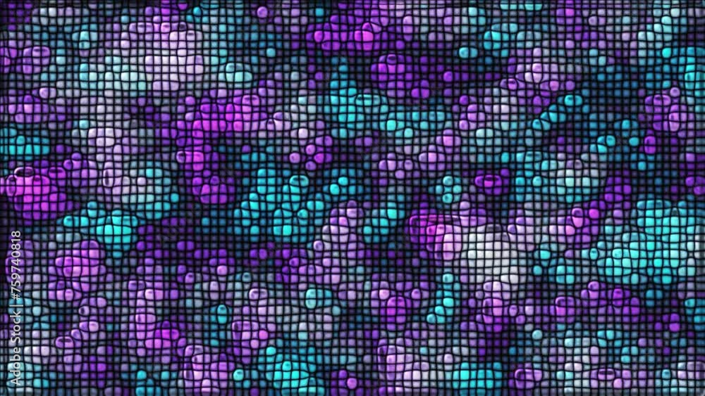 Aufkleber animated colorful bright background. digital square color background technology. animation of a geom