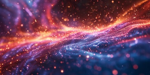 Cosmic Abstract Backgrounds. Digital Galaxies for Commercial Projects - obrazy, fototapety, plakaty