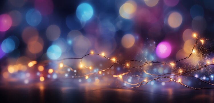 Lights String Background