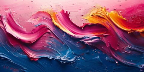 Art backgrounds with expressive brush strokes and vibrant colors - obrazy, fototapety, plakaty