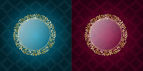 golden ornament with background