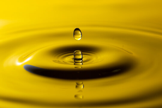 Creative photography of water drops and water waves For use as a background image or wallpaper.