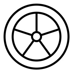 Vector Design Tire Rotation Icon Style