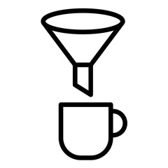 Vector Design FilterCup Icon Style