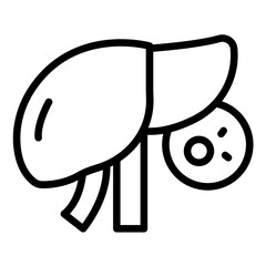 Vector Design Liver Cancer Icon Style