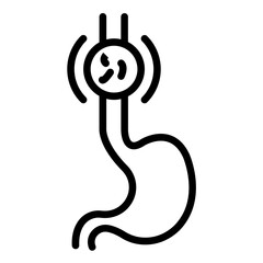 Vector Design Esophageal Cancer Icon Style