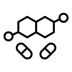 Vector Design Hormone Therapy Icon Style