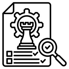 Project Analysis Icon Element For Design
