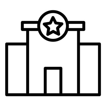 Vector Design Police Station Icon Style
