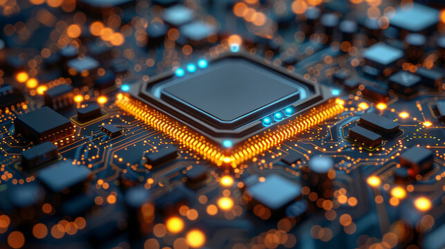 Technological background. Modern technology. CPU or central processing unit