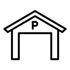 Vector Design Parking Garage Icon Style