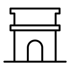 Vector Design Historical Site Icon Style