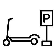 Vector Design Scooter Rental Icon Style