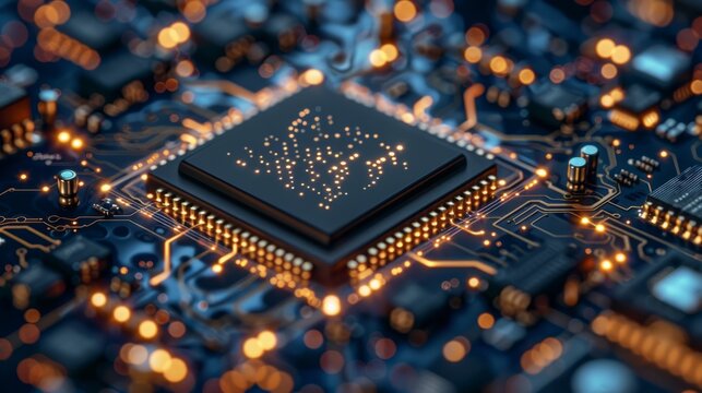 Technological background. Modern technology. CPU or central processing unit