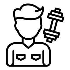 Vector Design Wellness Coach Icon Style