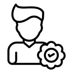 Vector Design Wellness Ambassador Icon Style