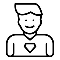 Vector Design Wellness Hero Icon Style