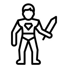 Vector Design Wellness Warrior Icon Style