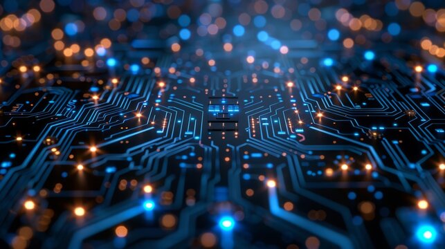 Technological background. Modern technology. CPU or central processing unit