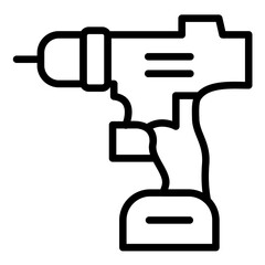 Vector Design Drill Icon Style