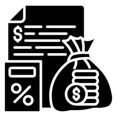 Budget Planning Icon Element For Design