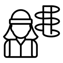Vector Design Geotechnical Engineer Icon Style