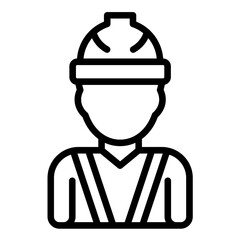 Vector Design Construction Worker Icon Style