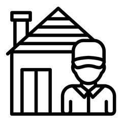 Vector Design Homeowner Icon Style