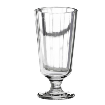 empty beer glass isolated on a white background