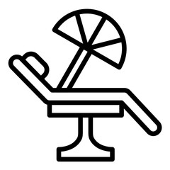 Vector Design Lounge Chair Icon Style