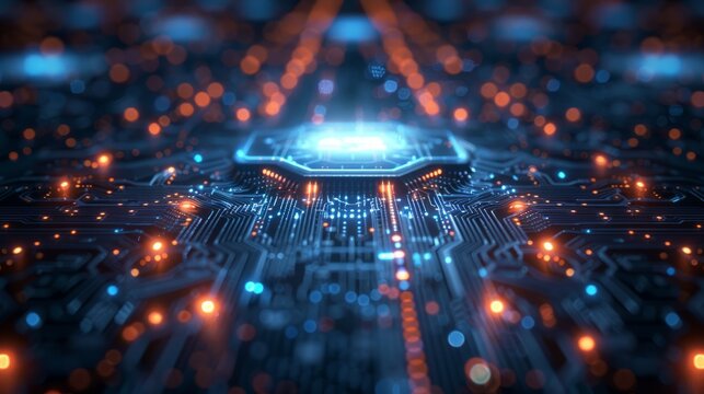 Technological background. Modern technology. CPU or central processing unit